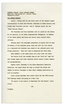 Press Kit From the John F. Kennedy ''Texas Welcome Dinner'' the Night of His Assassination